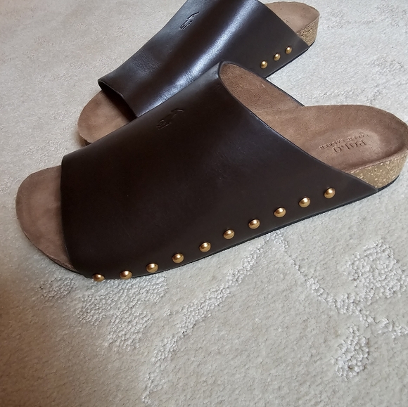 Ralph Lauren Slides Leather - Picture 6 of 11
